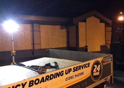 24 hour Emergency boarding up and glazing service across Devon